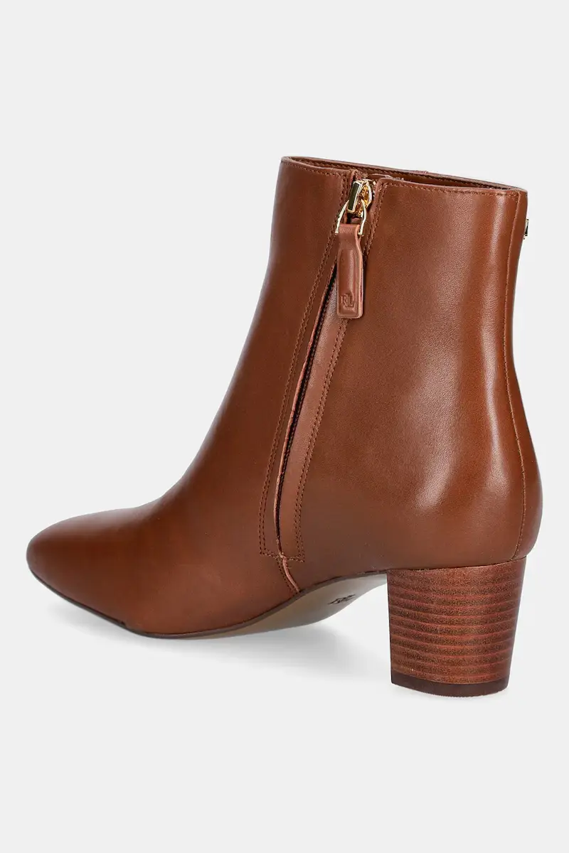 stivaletti alla caviglia in pelle Demi donna colore marrone 802974503001 miniatura 3