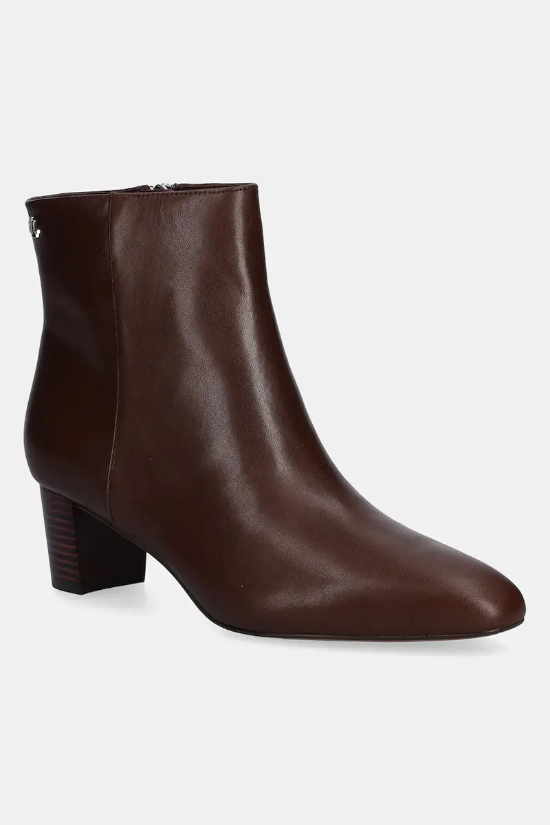 stivaletti alla caviglia in pelle Demi donna colore marrone 802974503002