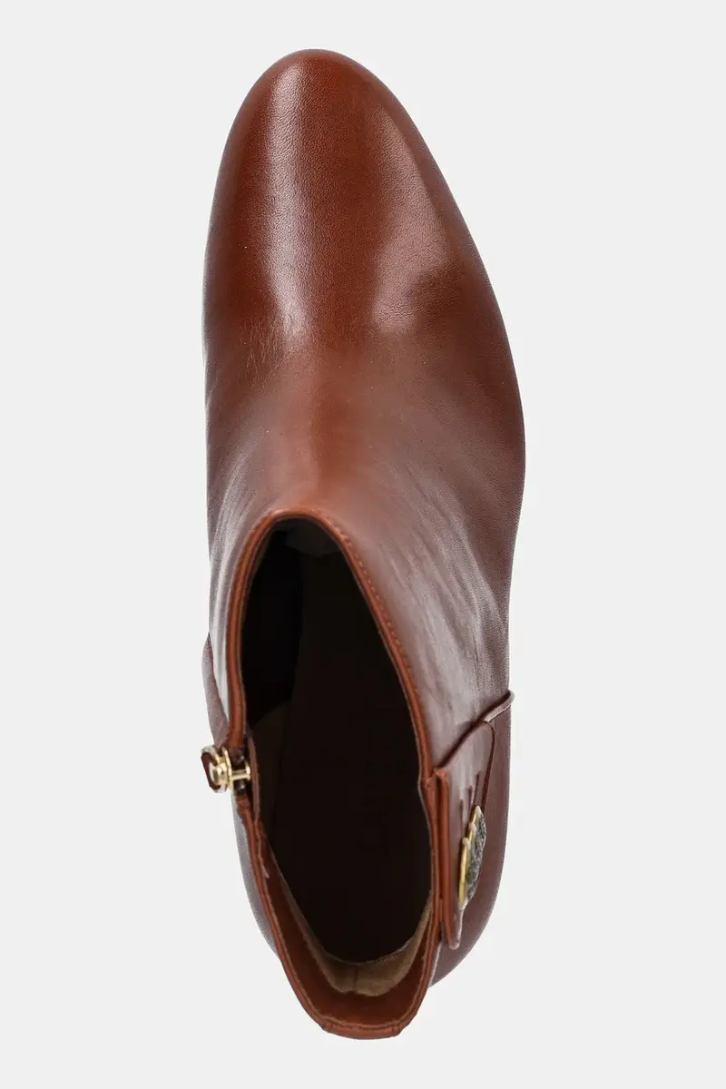 stivaletti alla caviglia in pelle Kenndi Bt Hl donna colore marrone 802980064001 miniatura 4