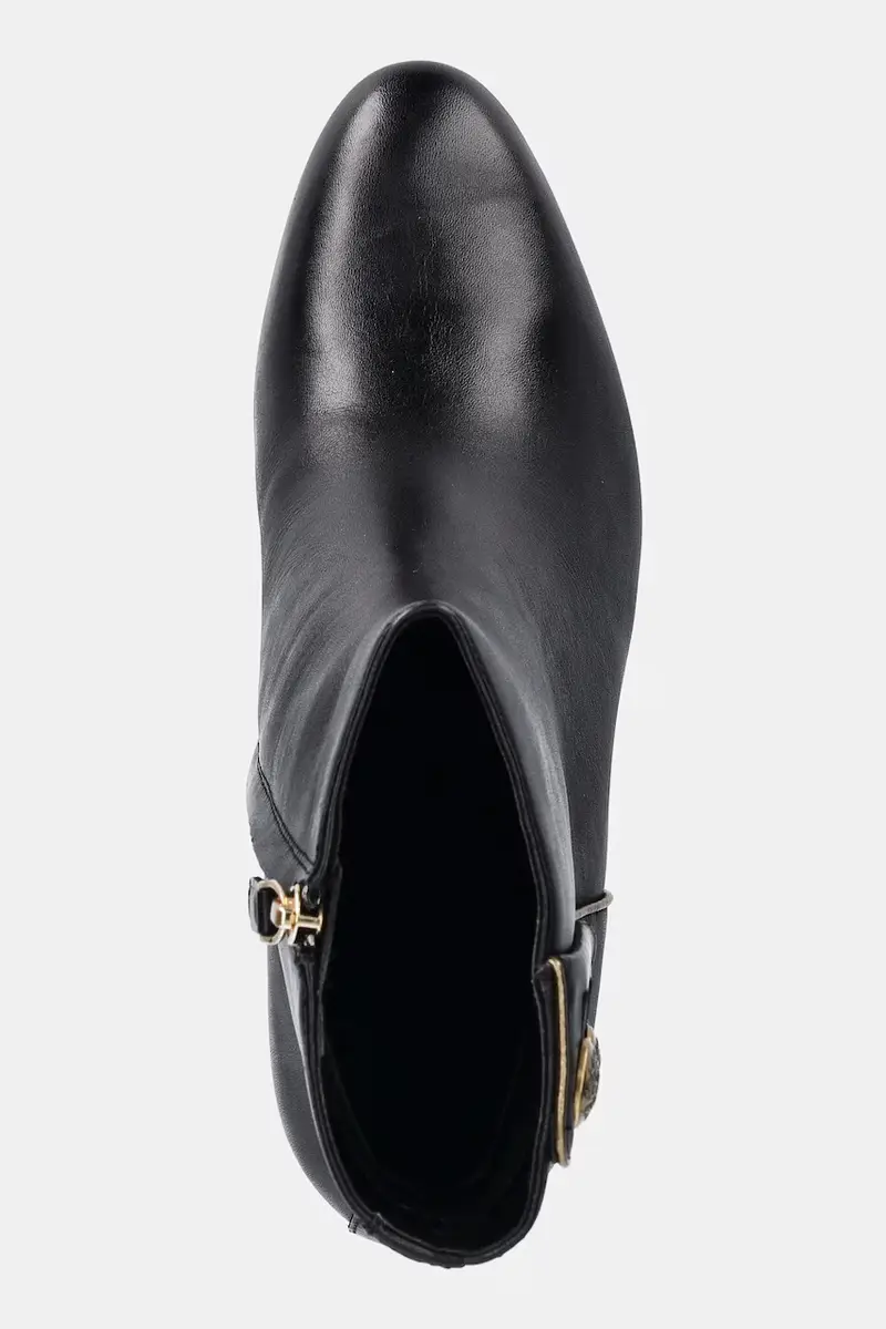 stivaletti alla caviglia in pelle Kenndi Bt Hl donna colore nero 802980065001 miniatura 4