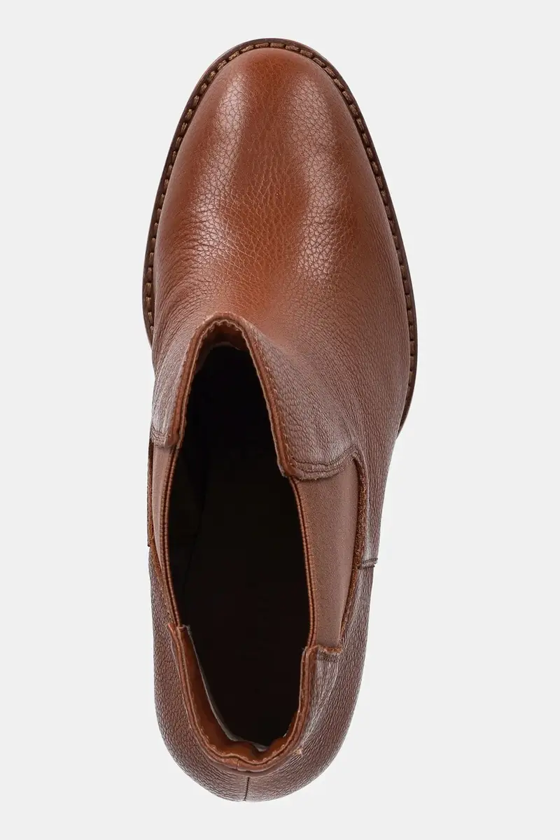 stivaletti alla caviglia in pelle Layne donna colore marrone 802974391002 miniatura 4