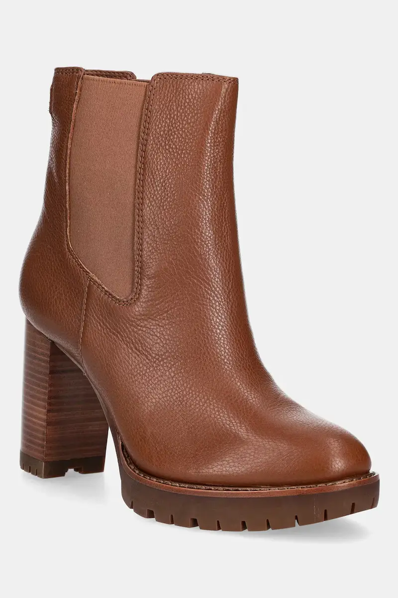 stivaletti alla caviglia in pelle Layne donna colore marrone 802974391002