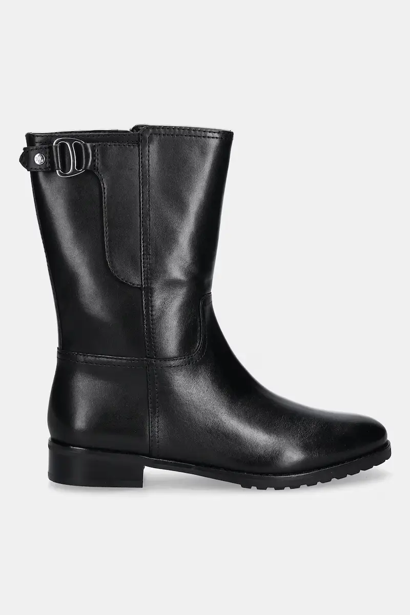 stivaletti alla caviglia in pelle Tasha Mid colore nero 802P06251001 miniatura 2