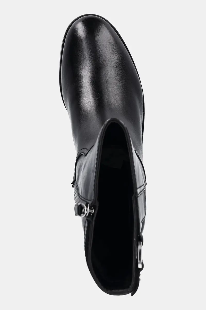 stivaletti alla caviglia in pelle Tasha Mid colore nero 802P06251001 miniatura 4