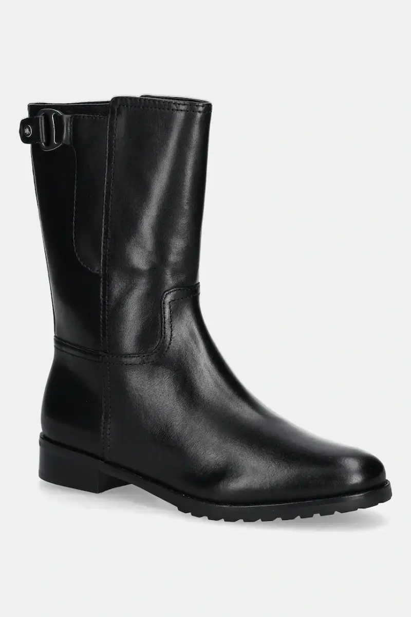 stivaletti alla caviglia in pelle Tasha Mid colore nero 802P06251001