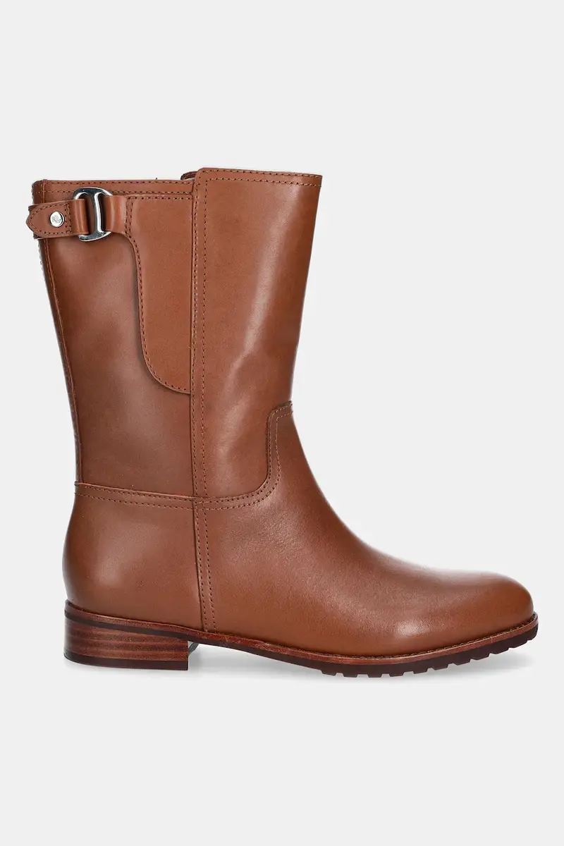 stivaletti alla caviglia in pelle Tasha Mid donna colore marrone 802980069002 miniatura 2