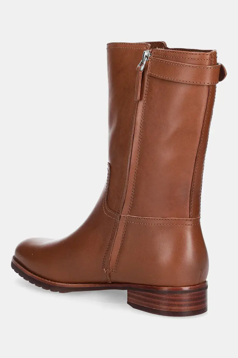 stivaletti alla caviglia in pelle Tasha Mid donna colore marrone 802980069002 miniatura 3