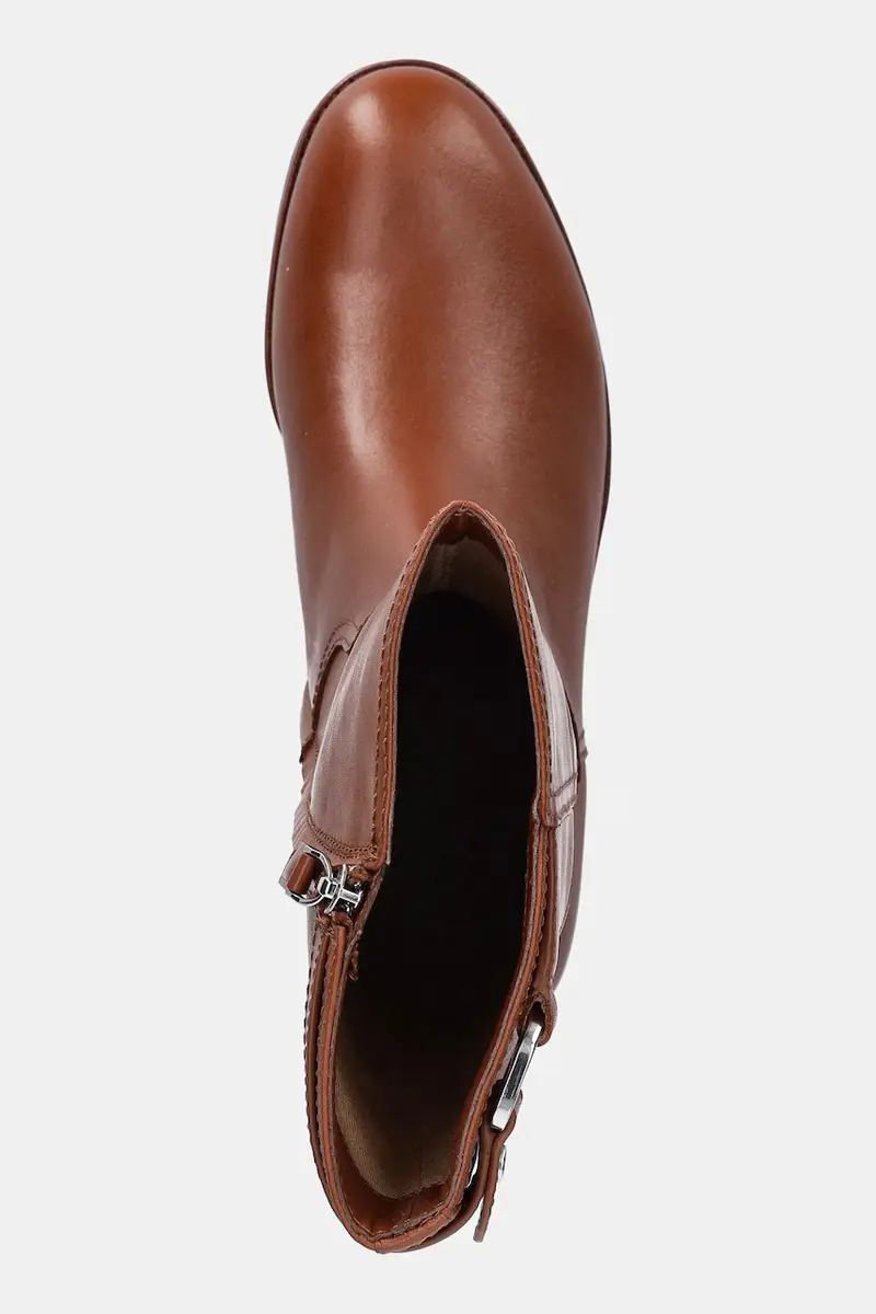 stivaletti alla caviglia in pelle Tasha Mid donna colore marrone 802980069002 miniatura 4