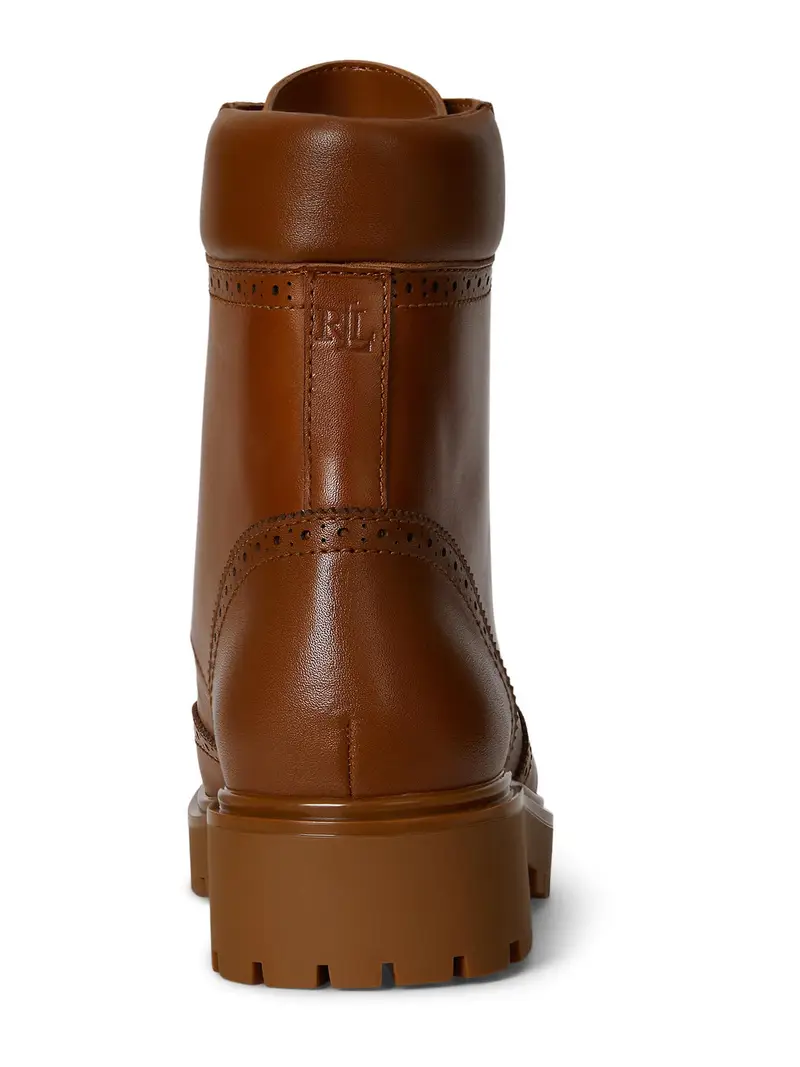 Lauren Ralph Lauren Stivaletto stringato 'ALYSN' cognac miniatura 3