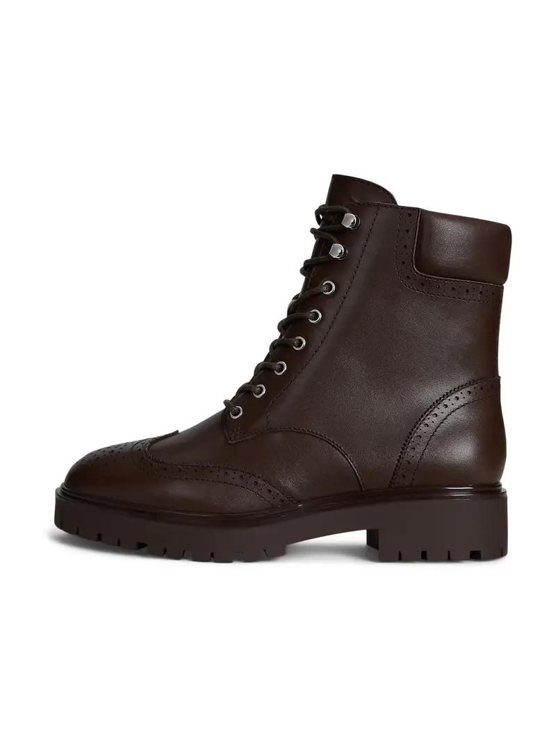 Stivaletto stringato ALYSN marrone scuro