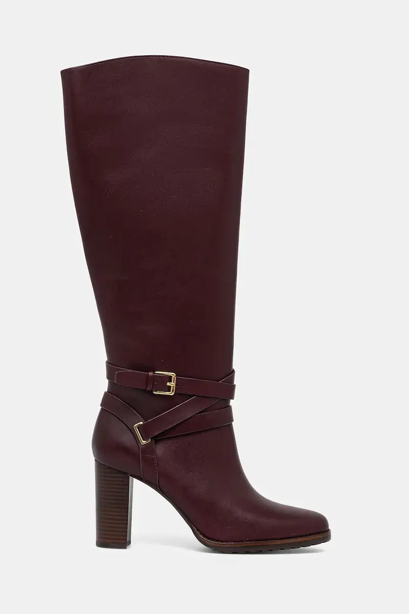 stivali in pelle Cllns Tl Hl Granata miniatura 2