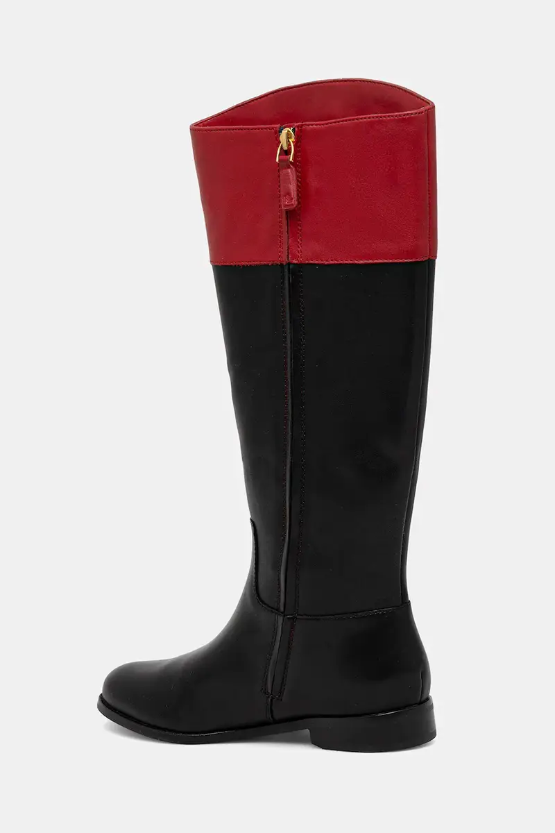 stivali in pelle Justine II donna colore nero 802980557001 miniatura 3