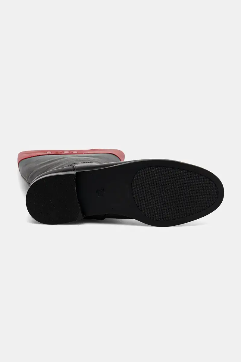 stivali in pelle Justine II donna colore nero 802980557001 miniatura 5