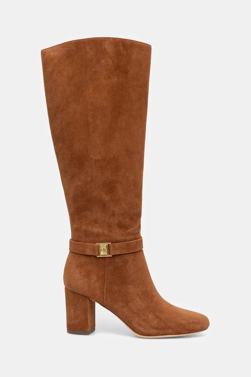 stivali in pelle scamosciata Kellie Tl Hl colore marrone 802967843002 miniatura 2