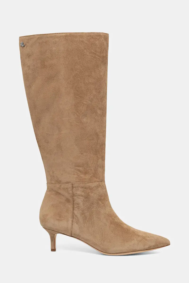 stivali in pelle scamosciata Mckay Tl Hl donna colore beige 802967811001 miniatura 2