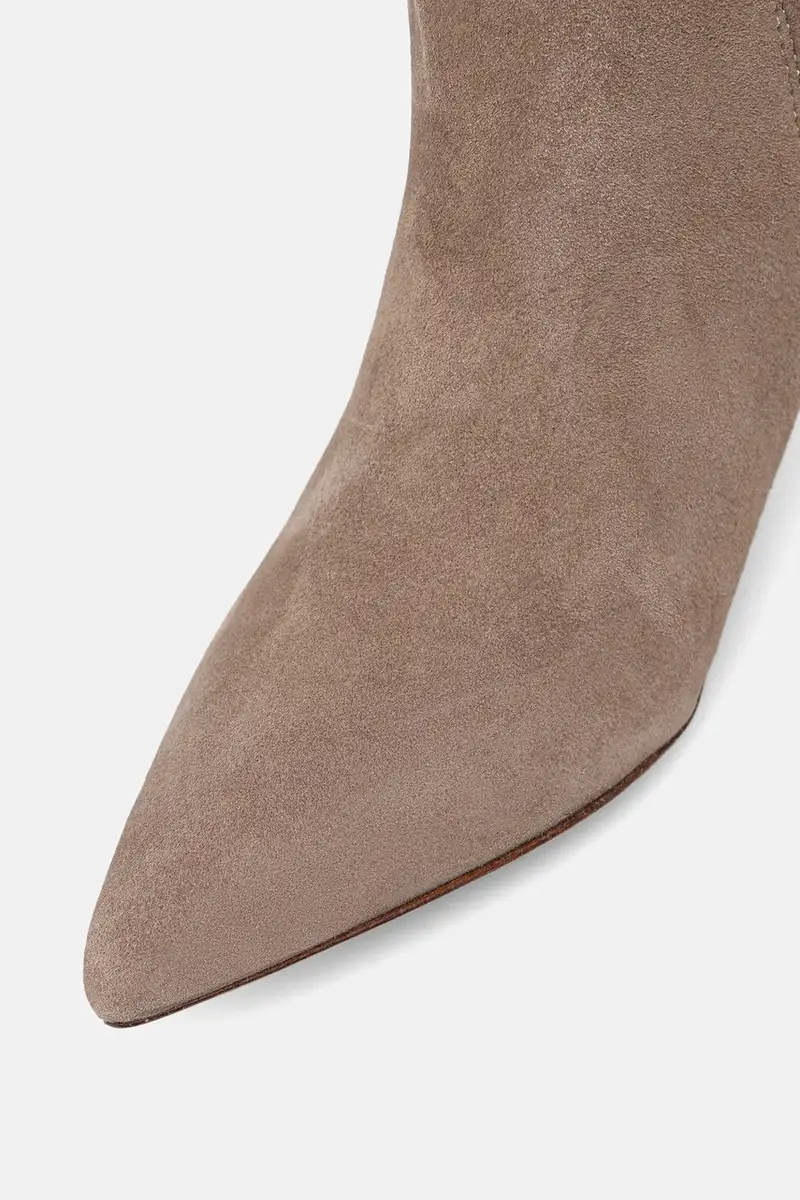 stivali in pelle scamosciata Mckay Tl Hl donna colore beige 802967811006 miniatura 4