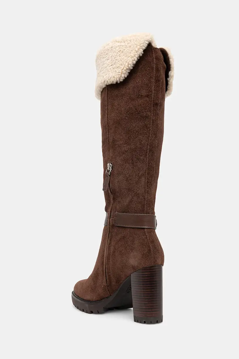 stivali in pelle scamosciata Tasha Tl Hl colore marrone 802977893003 miniatura 3