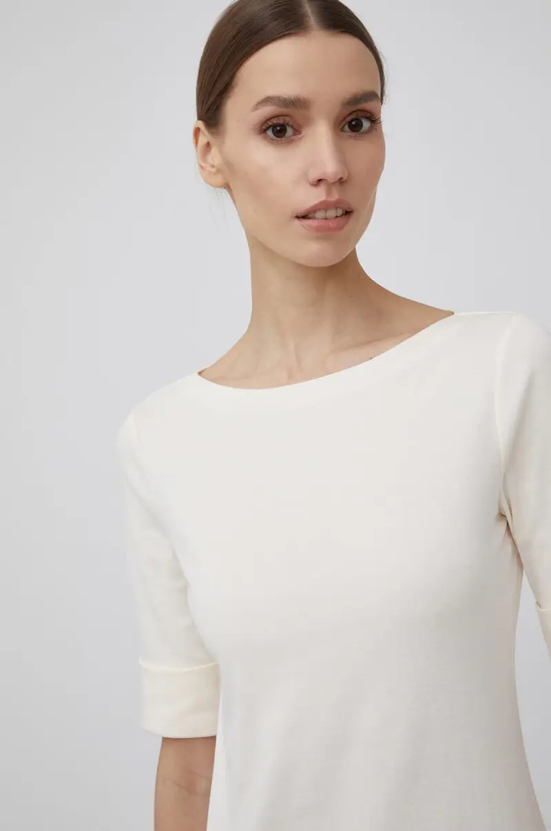 Lauren Ralph Lauren T-shirt Donna Beige 3120774