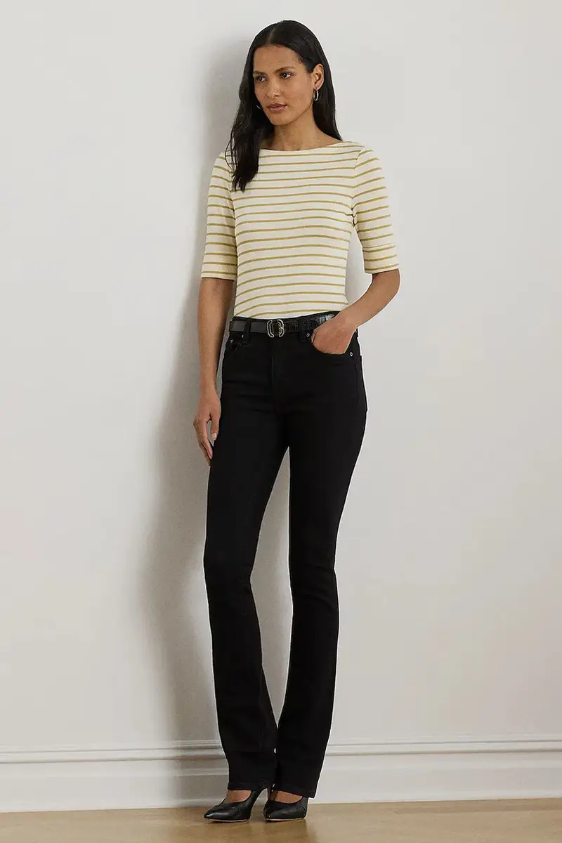 Lauren Ralph Lauren T-shirt Donna Beige 3575085 miniatura 3