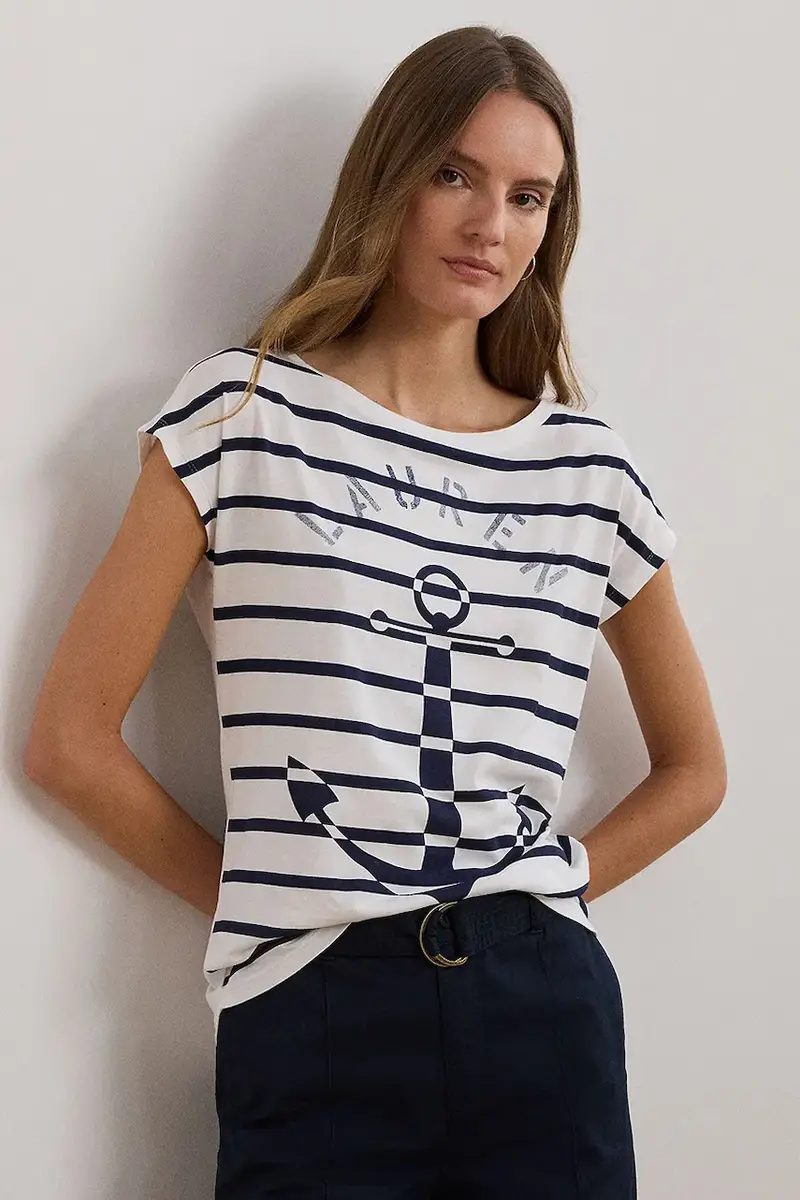 Lauren Ralph Lauren T-shirt Donna Bianco 3300767