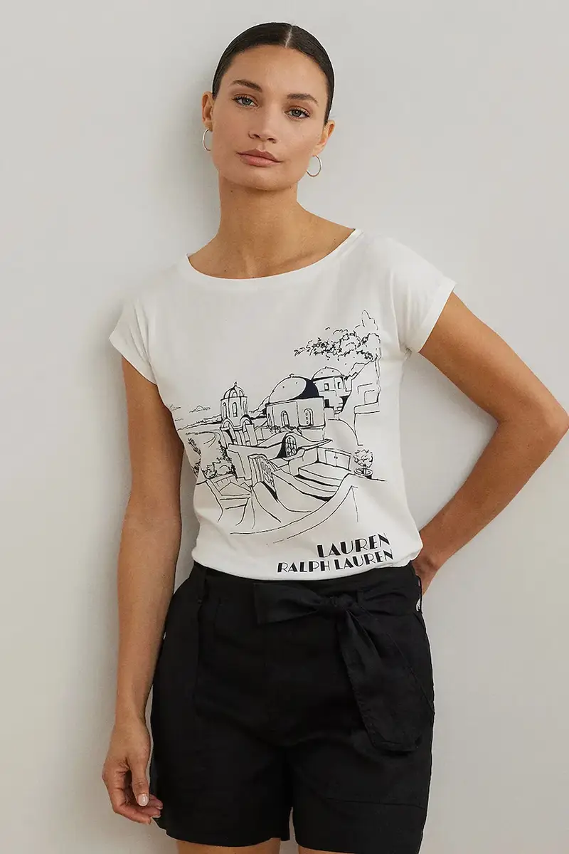 Lauren Ralph Lauren T-shirt Donna Bianco 3577265