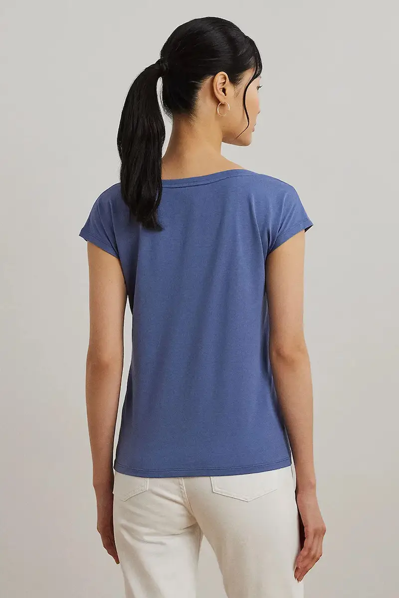 Lauren Ralph Lauren T-shirt Donna Blu 3580651 miniatura 2
