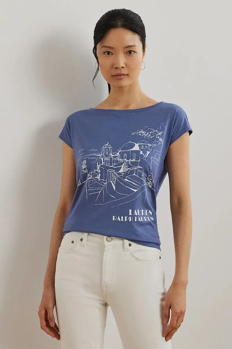 Lauren Ralph Lauren T-shirt Donna Blu 3580651