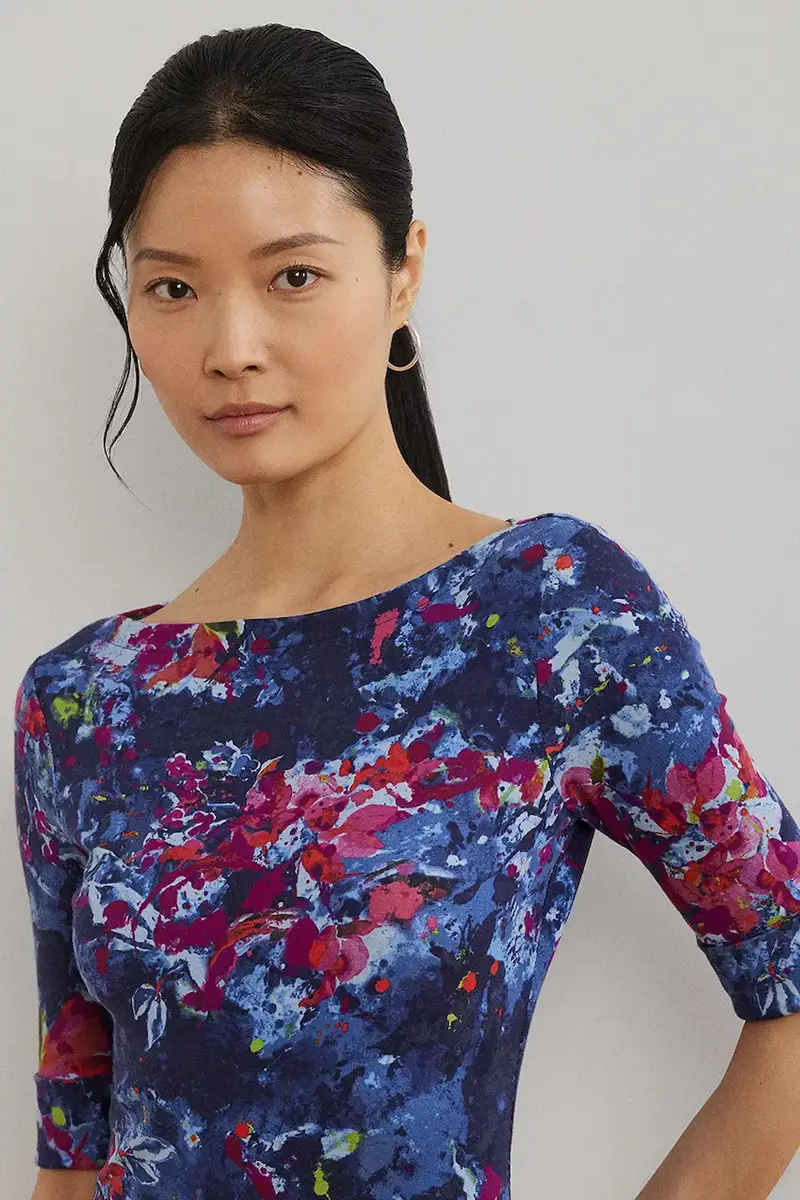 Lauren Ralph Lauren T-shirt Donna Blu 3424091 miniatura 3