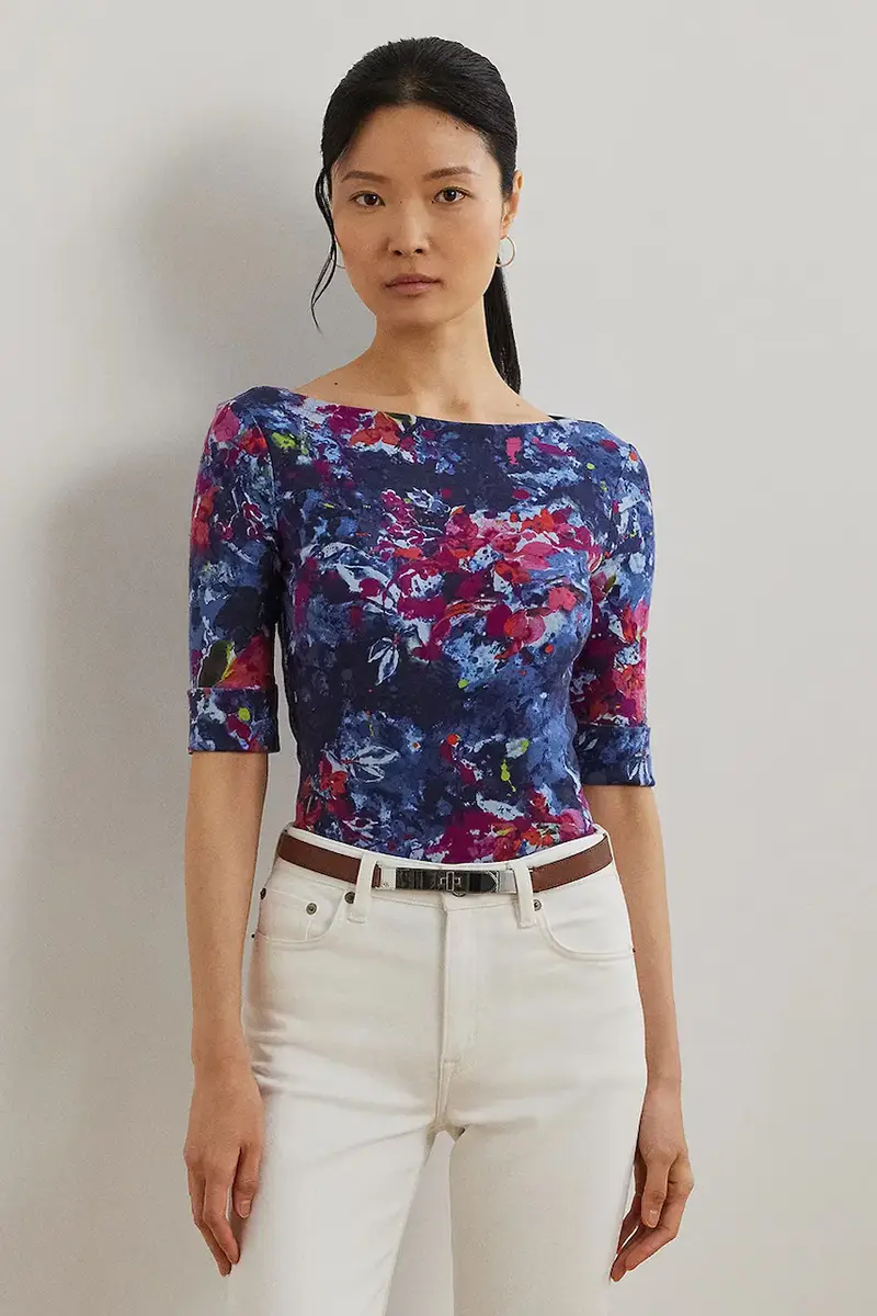 Lauren Ralph Lauren T-shirt Donna Blu 3424091