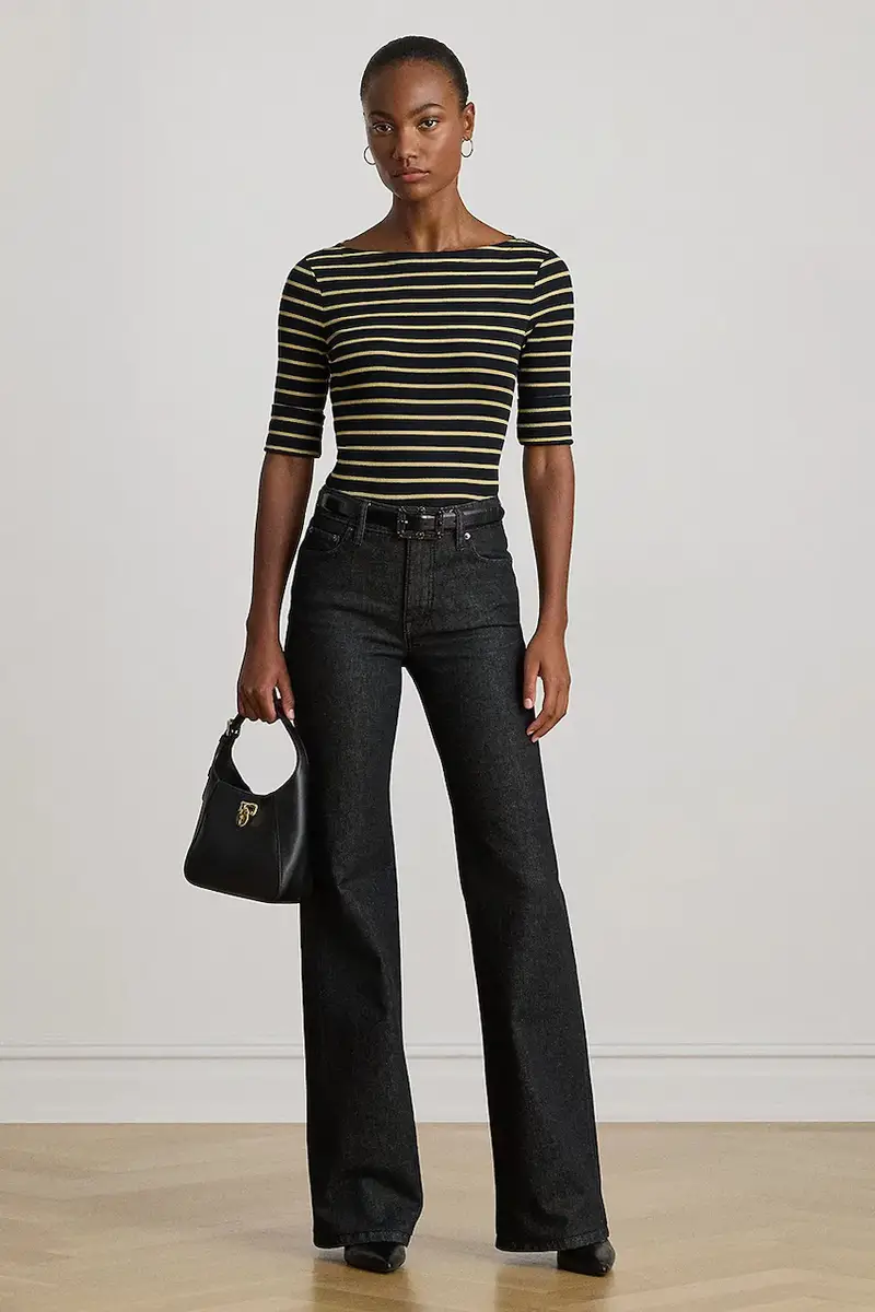 Lauren Ralph Lauren T-shirt Donna Nero 3649316 miniatura 3