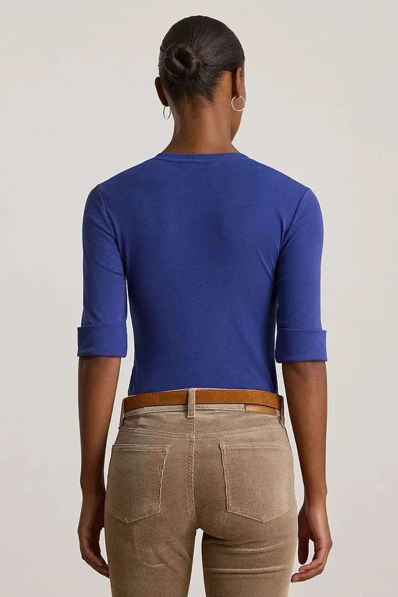 Lauren Ralph Lauren T-shirt Donna Bianco 3580522 miniatura 2