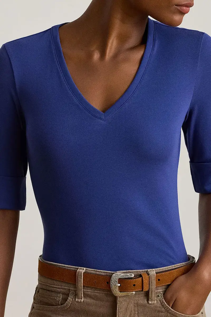 Lauren Ralph Lauren T-shirt Donna Bianco 3580522 miniatura 4