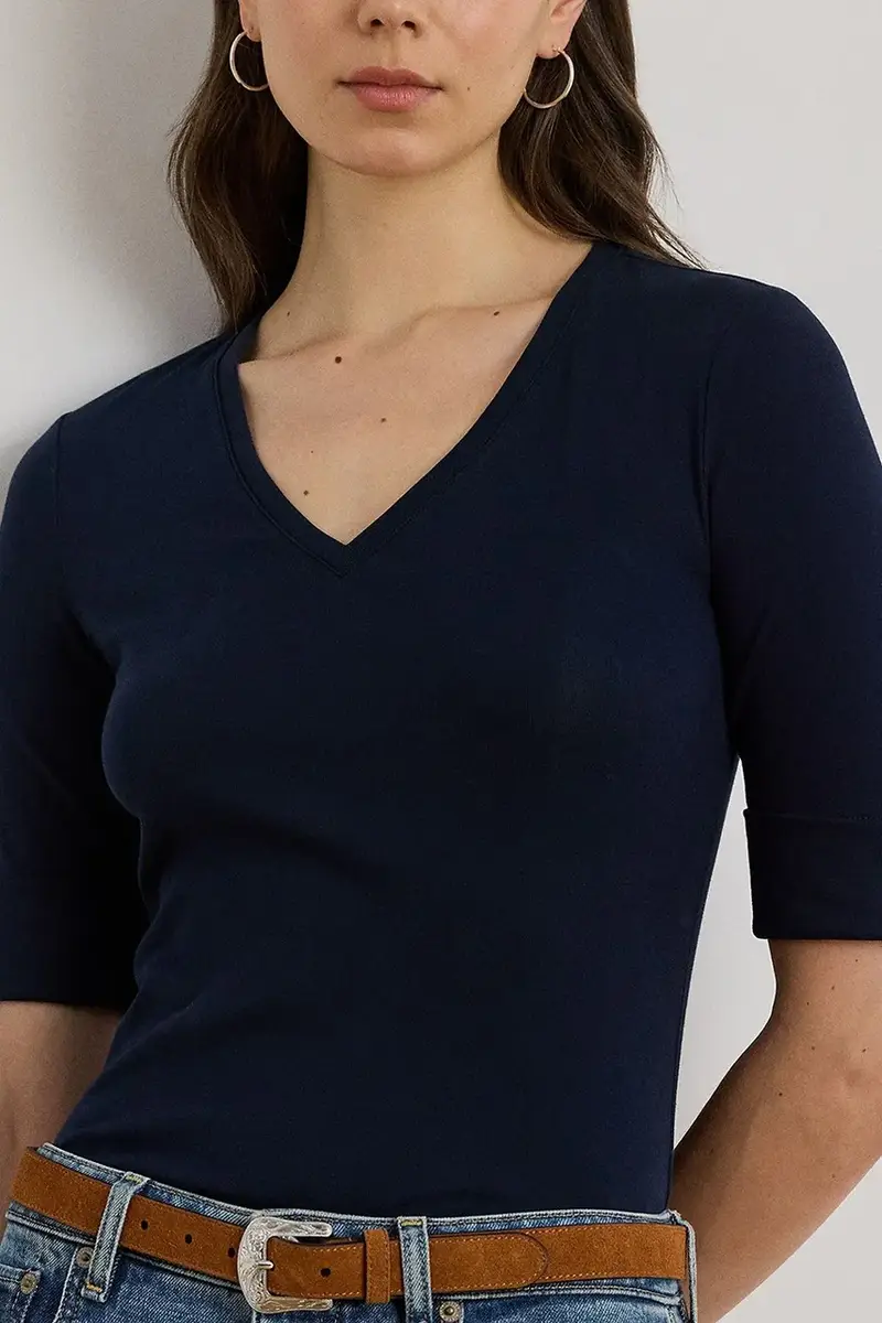 Lauren Ralph Lauren T-shirt Donna Bianco 3591775 miniatura 4