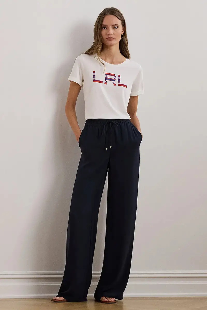 Lauren Ralph Lauren T-shirt Donna Bianco 3301188 miniatura 3