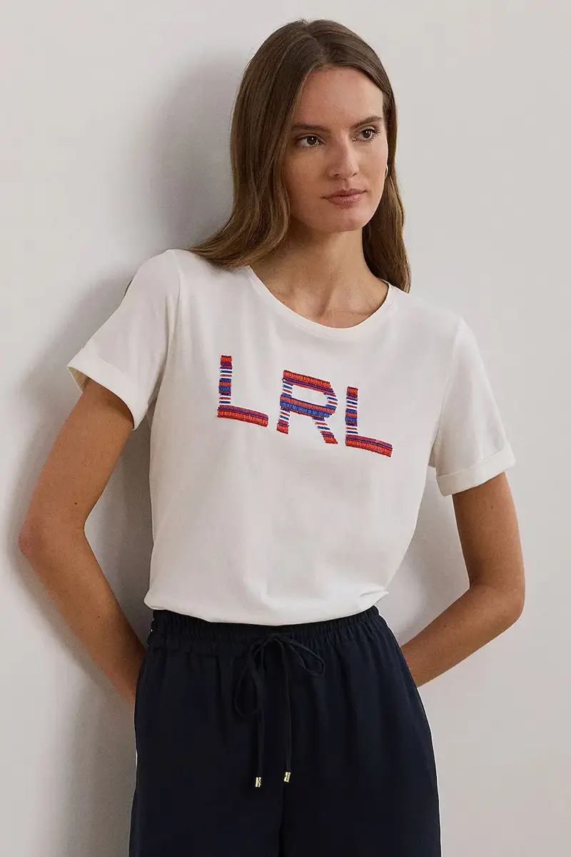 Lauren Ralph Lauren T-shirt Donna Bianco 3301188