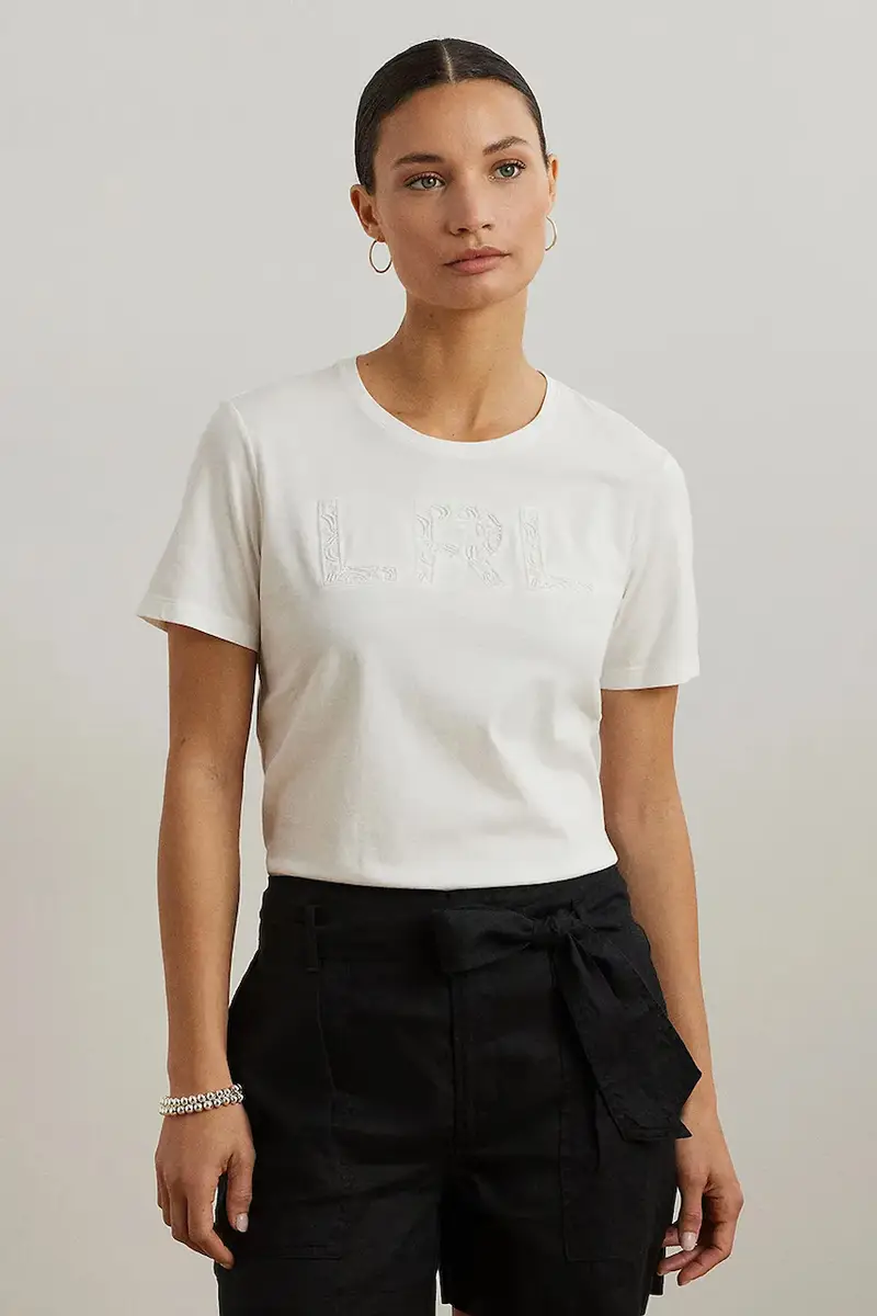 Lauren Ralph Lauren T-shirt Donna Bianco 3577329