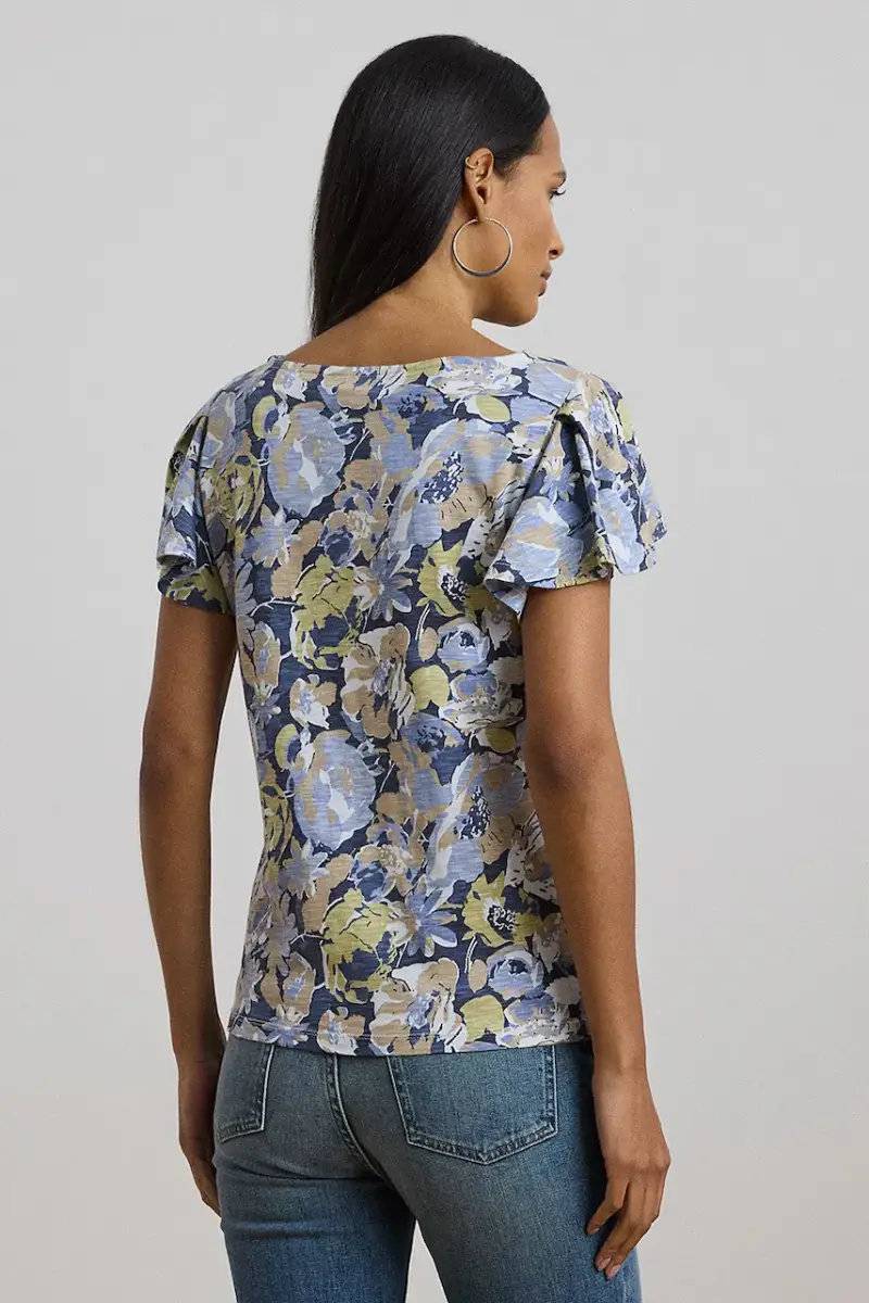 Lauren Ralph Lauren T-shirt Donna Blu 3580503 miniatura 2