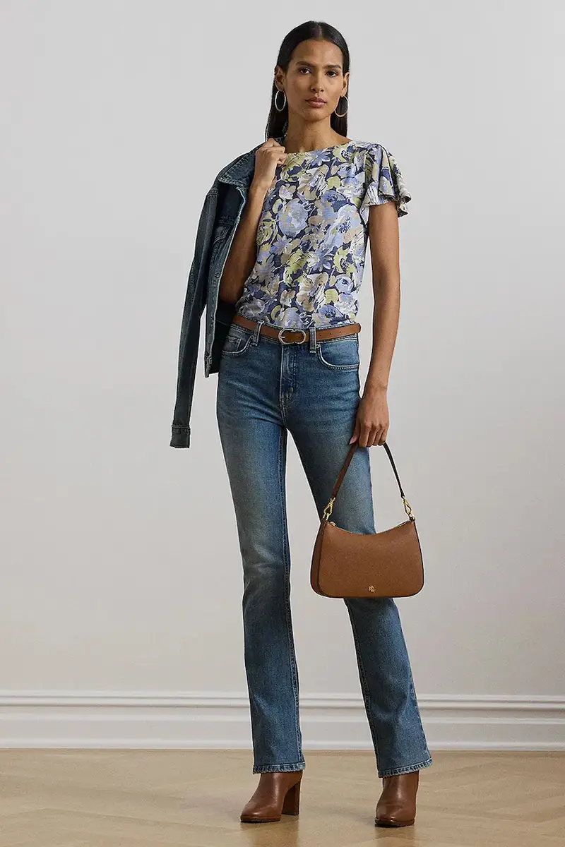 Lauren Ralph Lauren T-shirt Donna Blu 3580503 miniatura 3