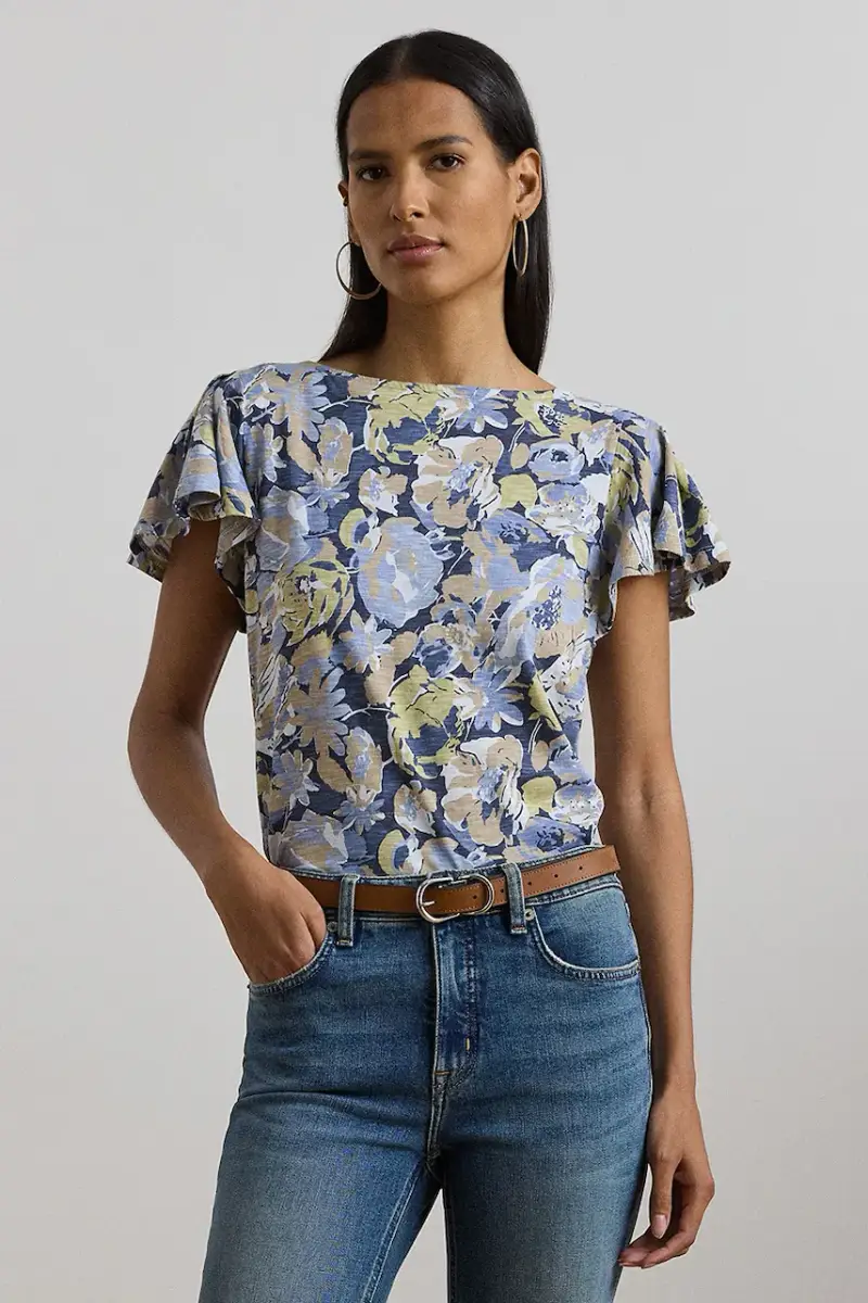 Lauren Ralph Lauren T-shirt Donna Blu 3580503