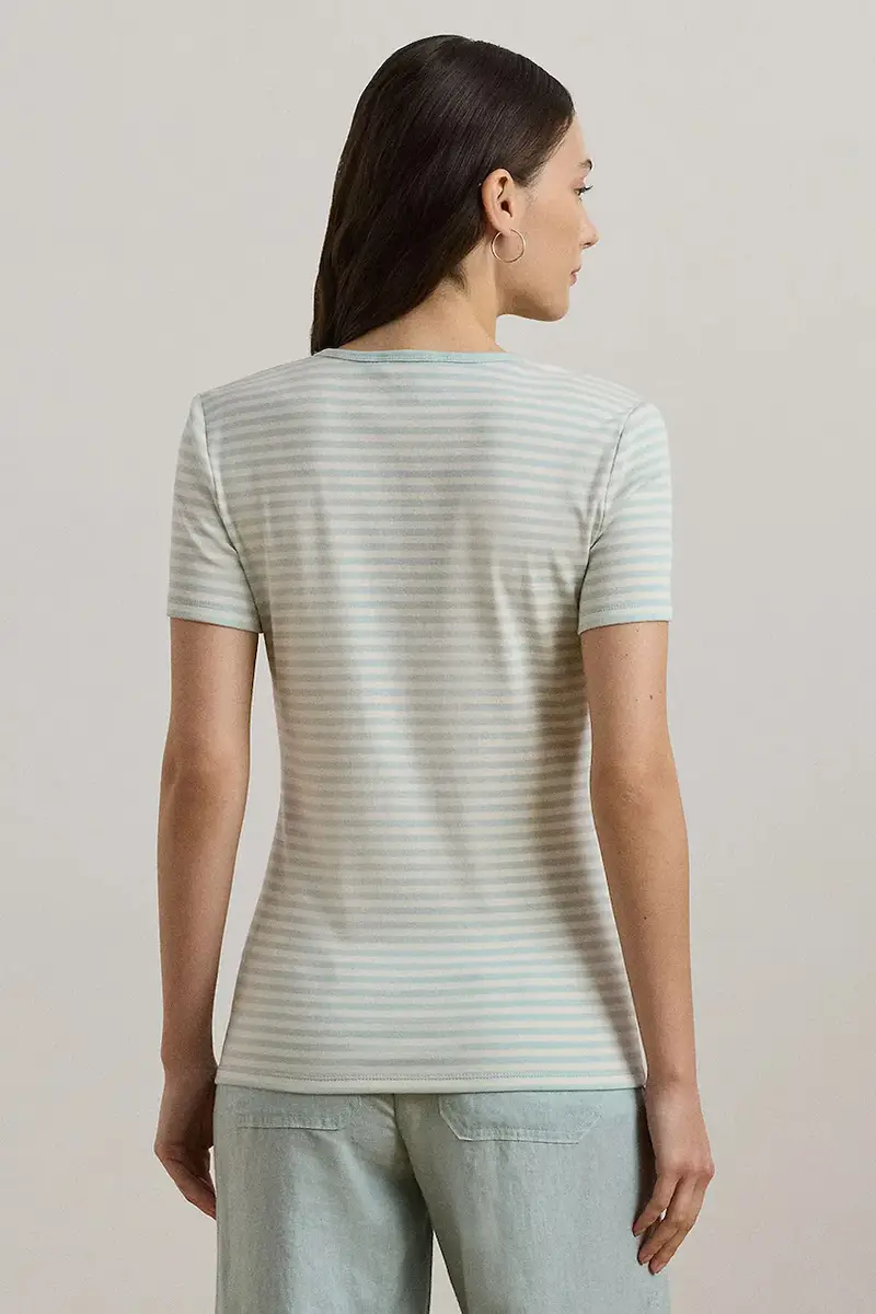 Lauren Ralph Lauren T-shirt Donna Blu 3580435 miniatura 2