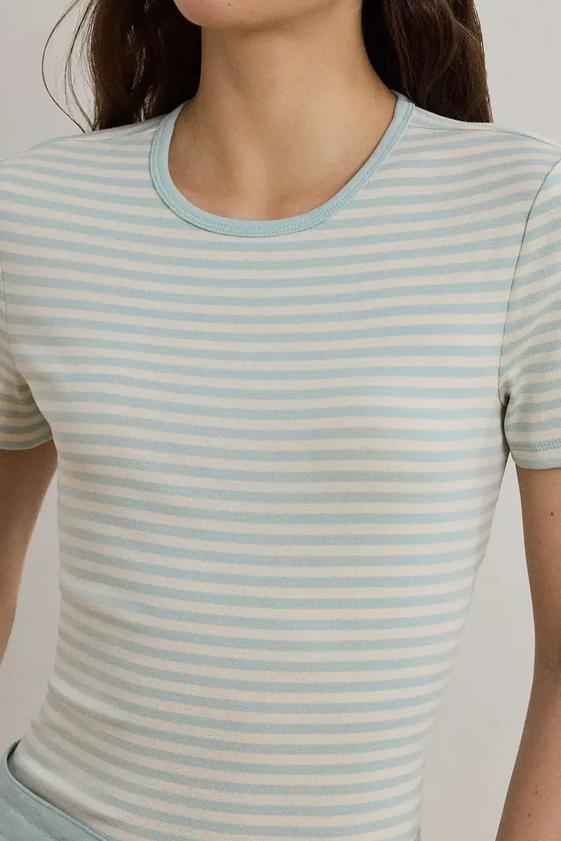 Lauren Ralph Lauren T-shirt Donna Blu 3580435 miniatura 4