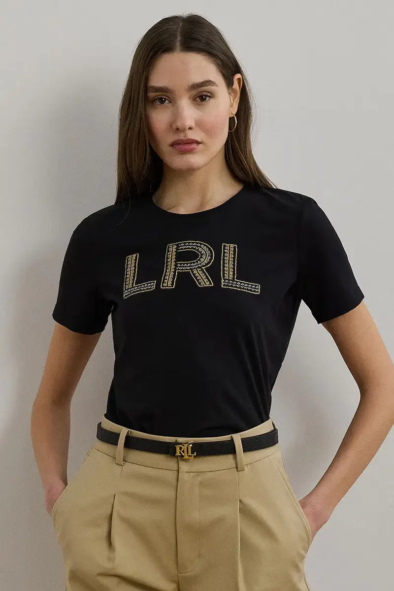 Lauren Ralph Lauren T-shirt Donna Nero 3637092