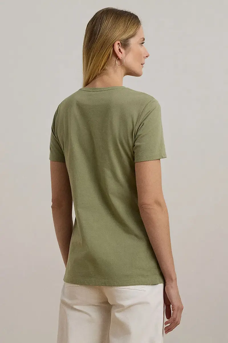 Lauren Ralph Lauren T-shirt Donna Verde 3349808 miniatura 2