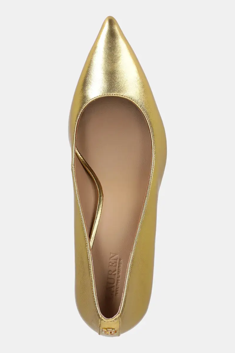 tacchi in pelle Lanette colore oro 802978205001 miniatura 4