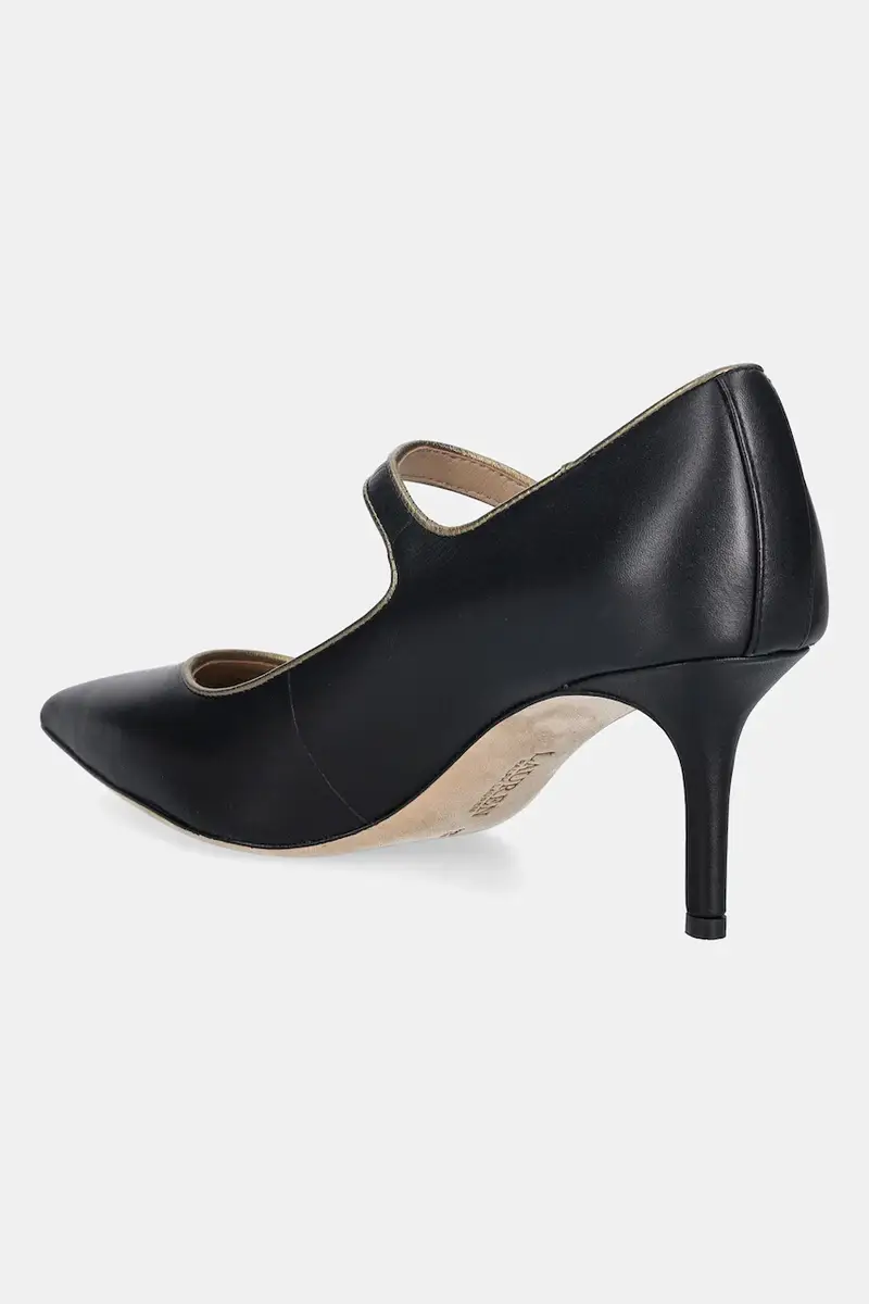 tacchi in pelle Lanette Mj2 Nero miniatura 3