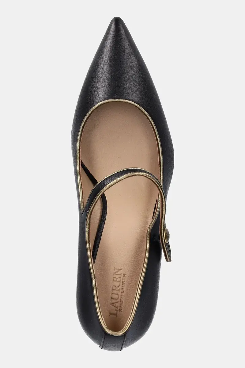 tacchi in pelle Lanette Mj2 Nero miniatura 4