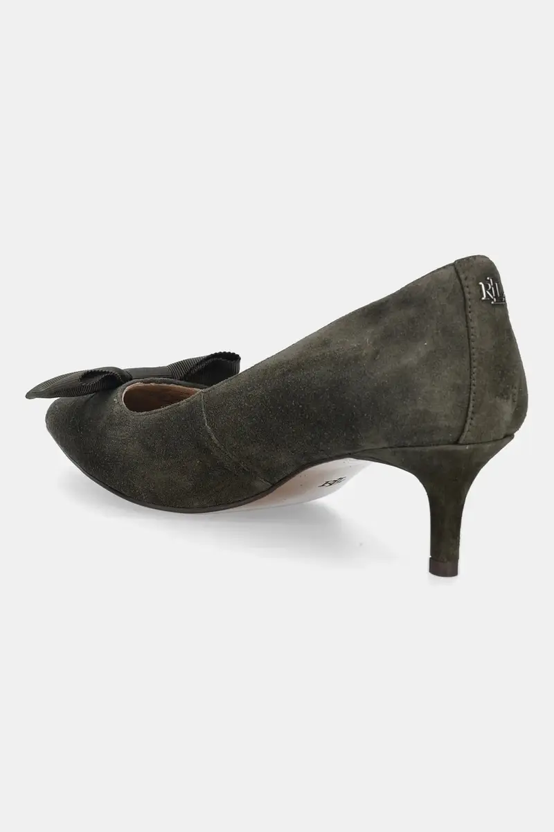 tacchi in pelle scamosciata Adrienne Bow colore verde 802980116002 miniatura 3