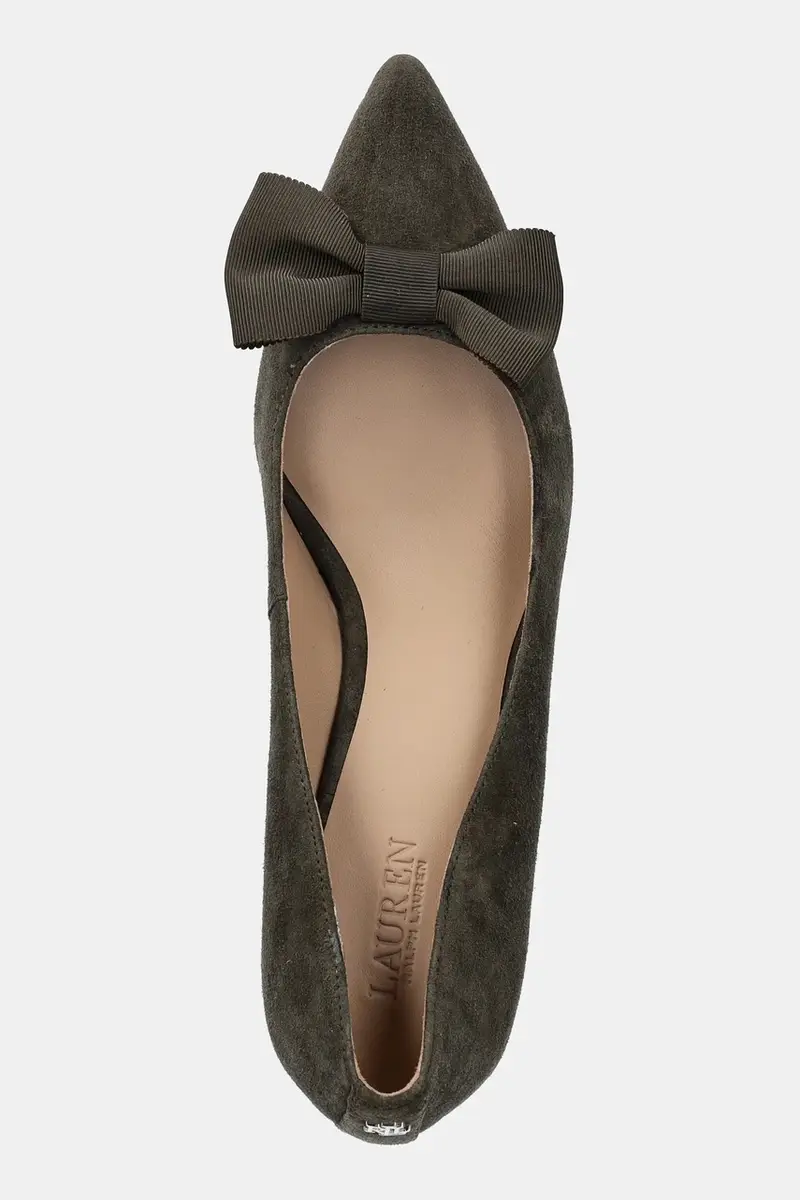 tacchi in pelle scamosciata Adrienne Bow colore verde 802980116002 miniatura 4