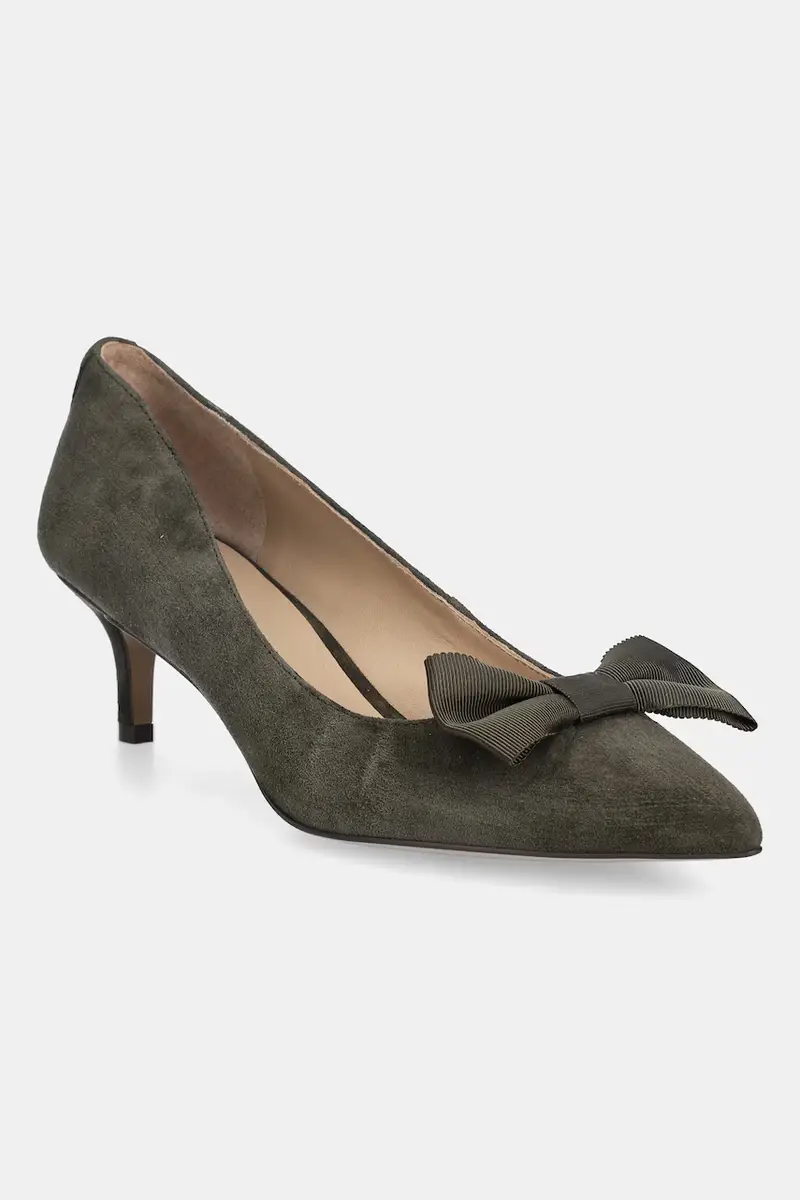 tacchi in pelle scamosciata Adrienne Bow colore verde 802980116002