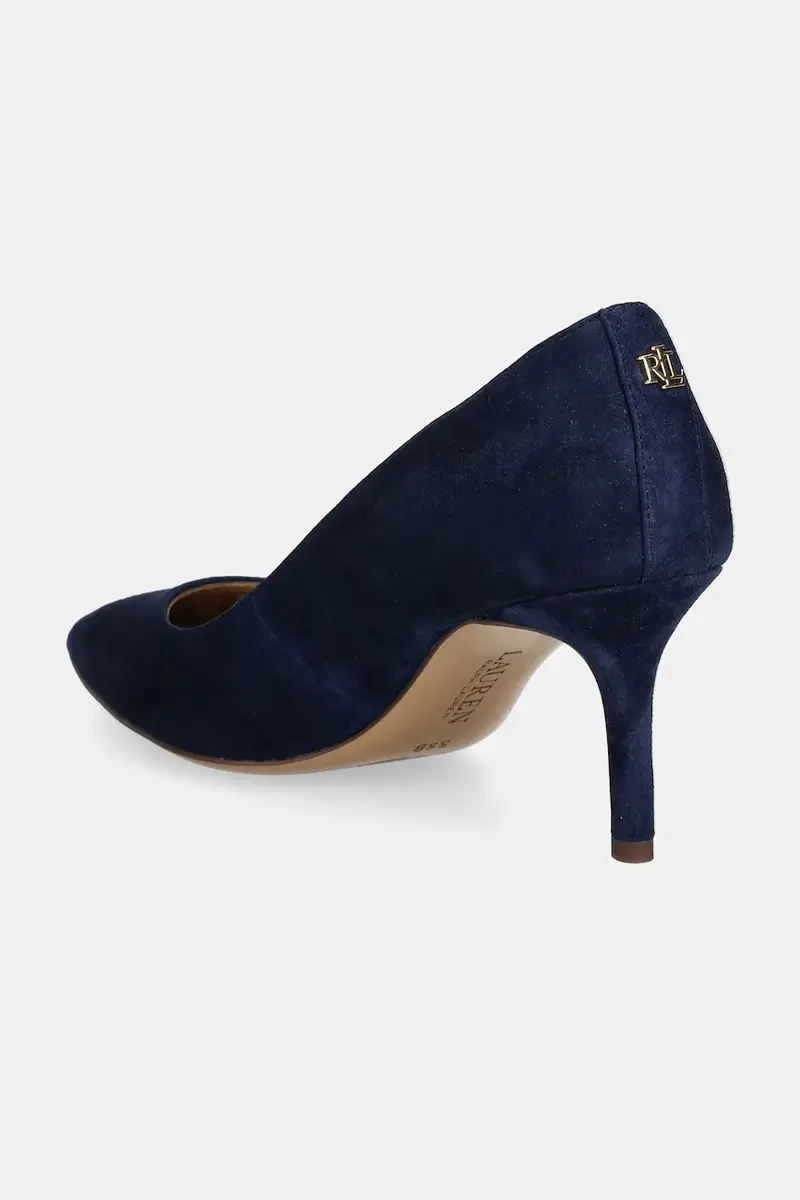 tacchi in pelle scamosciata Lanette colore blu navy 802709652023 miniatura 3